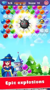 Witch Bird Pop: Bubble Shooter Screen Shot 4