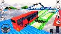 Impossible Bus Driving Sky Tracks - Bus  Games Screen Shot 3