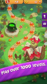 Sugar Witch - Sweet Match 3 Puzzle Game Screen Shot 3