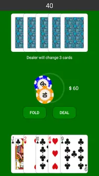 Simple Poker Screen Shot 1