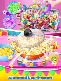 Unicorn Food - Rainbow Popcorn Party Screen Shot 1