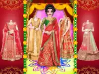 Royal Indian Wedding Bride Dress up and Makeup Screen Shot 6