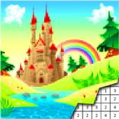 Great Castle Pixel Art Color By Number