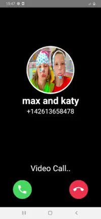 Max and katy Fake Call Video Screen Shot 1