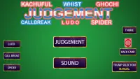 Judgement Card Game - Ludo Master,Callbreak,Spider Screen Shot 0