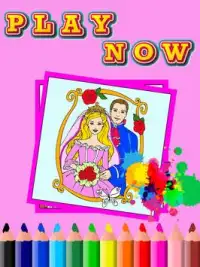 Coloring Games Barby girls Screen Shot 0