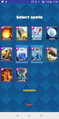 Spell Comparator for Clash Royale Screen Shot 2