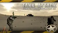 Tank Attack:Strzelec Wojna Sim Screen Shot 14