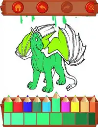 Dragon Coloring & Painting Book Screen Shot 2