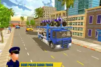 police ATV vélo transport de camion conduite Screen Shot 9