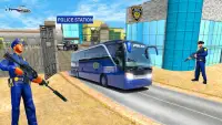 Вождение полицейского автобуса США: транспорт для Screen Shot 0