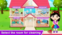 طفلة تنظيف المنزل - حافظ على نظافة منزلك Screen Shot 5