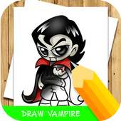 How to draw Halloween Vampire step by step
