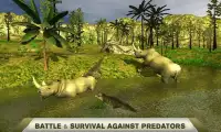 3d Rhinoceros Simulator:Ultimate Wild jungle Screen Shot 3