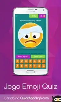 Emoji Jogo Quiz Screen Shot 2