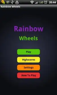 Rainbow Wheels Screen Shot 0