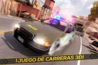 Coche Policial Corre Ladrón 🚨 Carreras Policía Screen Shot 0