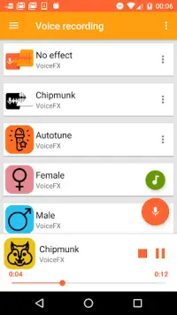 VoiceFX - Voice Changer with v Screen Shot 0
