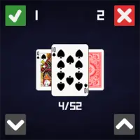Higher Lower Card Game - Wear Screen Shot 3