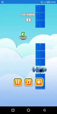 flappy alien game Screen Shot 4