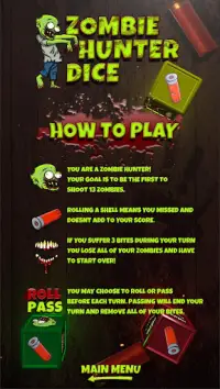 Zombie Hunter Dice Screen Shot 1