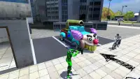Rope Frog Ninja Hero Car Vegas Screen Shot 5