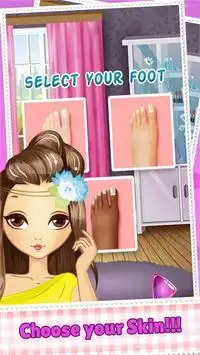 Chân Nail Beauty Salon game Screen Shot 1