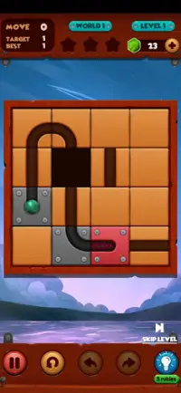 Unblock Ball: Slide Block Puzzle Screen Shot 0