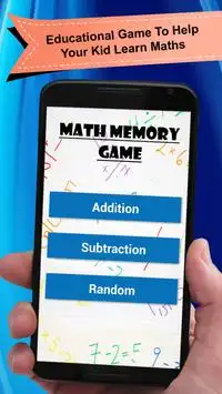 Math Memory Games For Kids Screen Shot 0