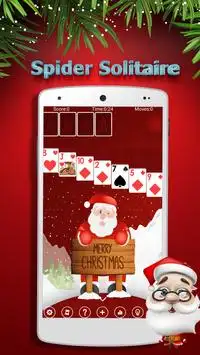 Solitaire Christmas spider Screen Shot 0