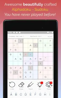 Sudoku - Alphadoku Screen Shot 3