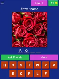 Flower Quiz Game (Flower Name Word Game) Screen Shot 5