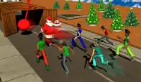 Papai Noel de Natal Super Runner Vs miúdos loucos Screen Shot 12