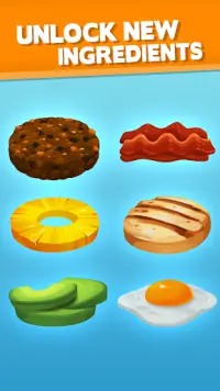 Sky Burger 🍔 Endless Hamburger Stacking Food Game Screen Shot 3