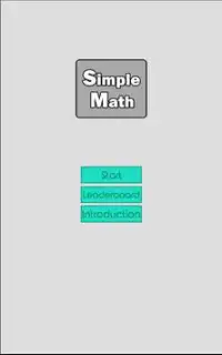 Simple Math Screen Shot 0