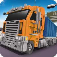 Conductor de camión Blocky: transporte urbano