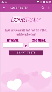 Love tester (love calculator) Screen Shot 1