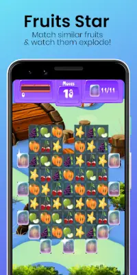 Fruits Star - Free Match 3 Puzzle Game 🍒🍒🍒 Screen Shot 0