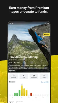 27 Crags | Felskletter- und Boulderführer App Screen Shot 5
