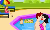 Casual Swimming Pool Kissing Screen Shot 2