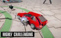 कार क्रैश ड्राइविंग गेम: बीम कूद और दुर्घटनाएं Screen Shot 5