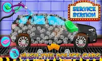 Police Multi Car Wash: Design Truck Repair Game Screen Shot 2