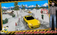 タクシー 運転 シミュレーション 雪 丘 ドライブ Screen Shot 0
