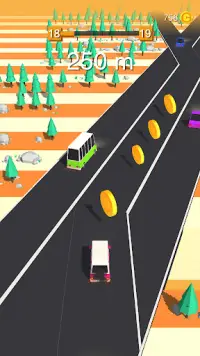 Traffic Car Run 2D : Car games Screen Shot 3