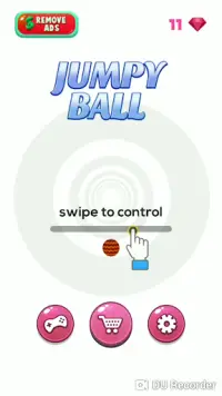 Penggulingan Bola Gelisah - Jumpy Ball Rolling Screen Shot 2
