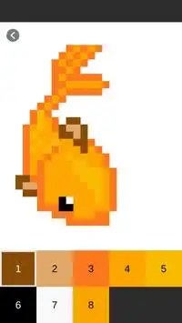Vis kleur op nummer: Pixel Art Fish Screen Shot 3