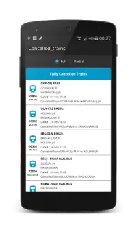 Indian Train Status Companion : Seat Availability Screen Shot 2