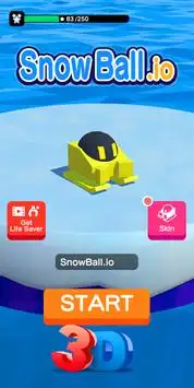 SnowBall.io - Guerra De Bolas de Nieve 3D Screen Shot 0
