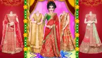 Royal Indian Wedding Bride Dress up and Makeup Screen Shot 1