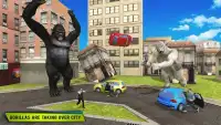 Angry Gorilla Rampage Attack Beast City Smasher Screen Shot 0